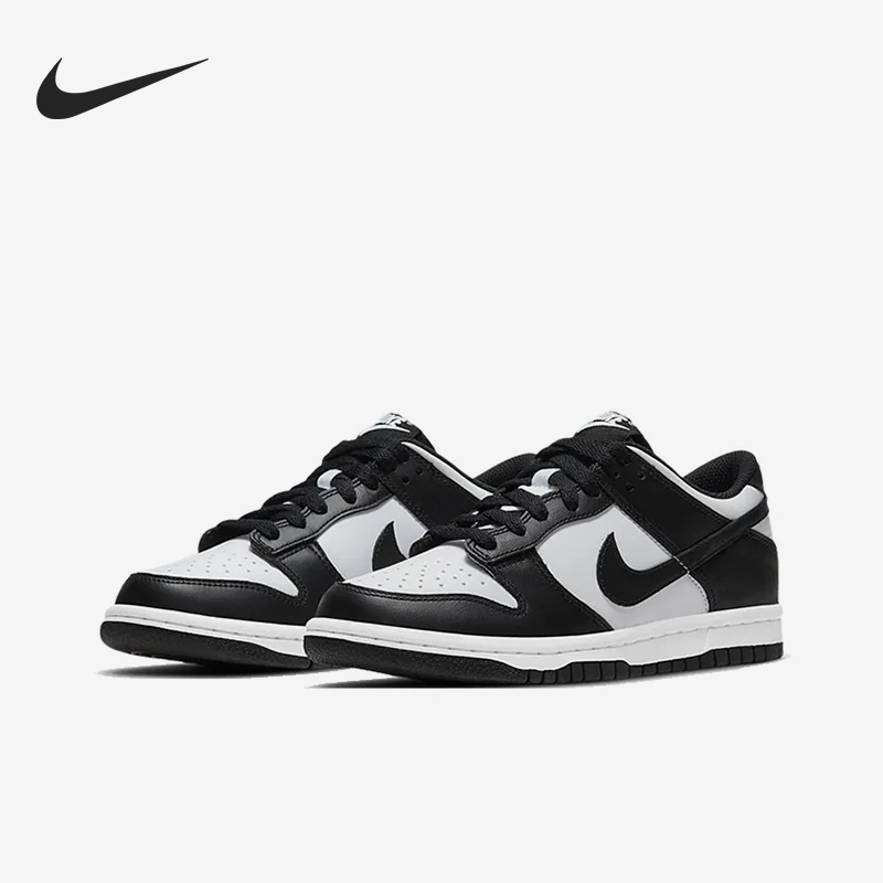 Nike/耐克正品DunkLow新款儿童黑白色校园复古板鞋CA1570-006