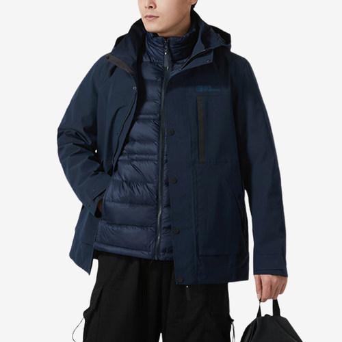Jack wolfskin/狼爪正品新款男士复古羽绒冲锋衣5122091-1010