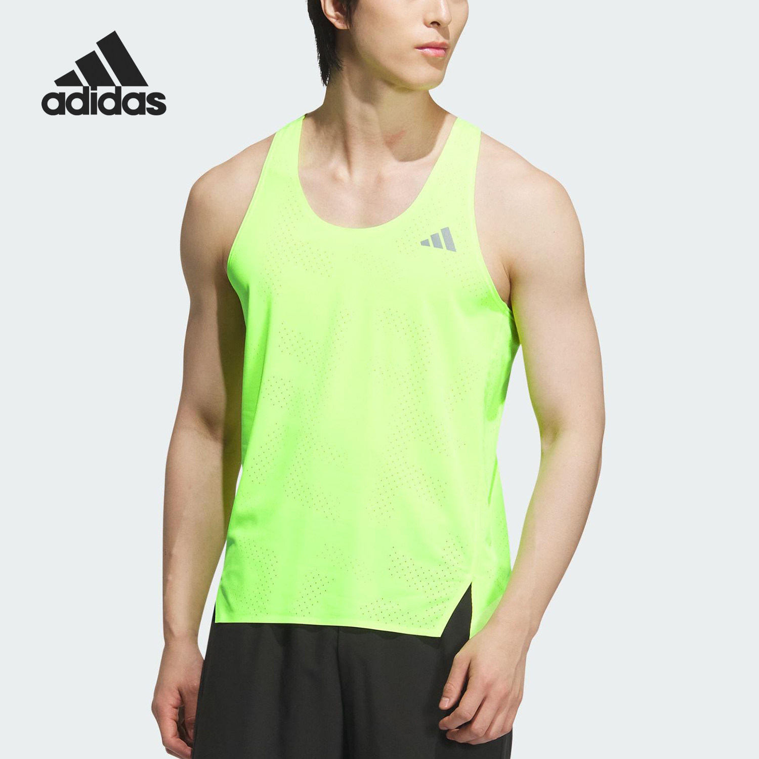 Adidas/阿迪达斯官方正品2025新款男女运动马拉松跑步背心JZ2152