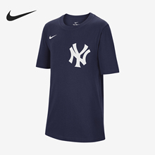 Nike/耐克官方正品MLB 大童男孩圆领宽松运动短袖T恤HM3816-410