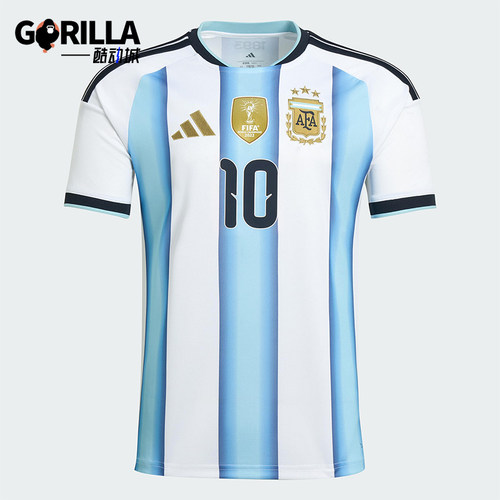 Adidas/阿迪达斯正品阿根廷男士针织修身圆领足球运动T恤KA8117