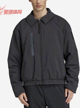 Adidas/阿迪达斯正品运动男士翻领经典拉链宽松棉服JD6663