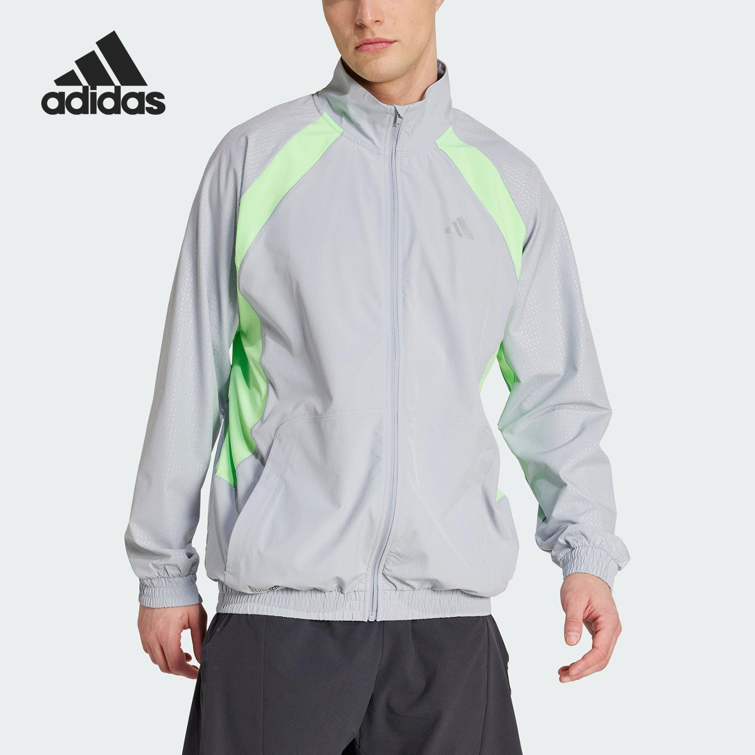 Adidas/阿迪达斯正品TECH APP R-TOP男士运动拼接梭织外套JX0042