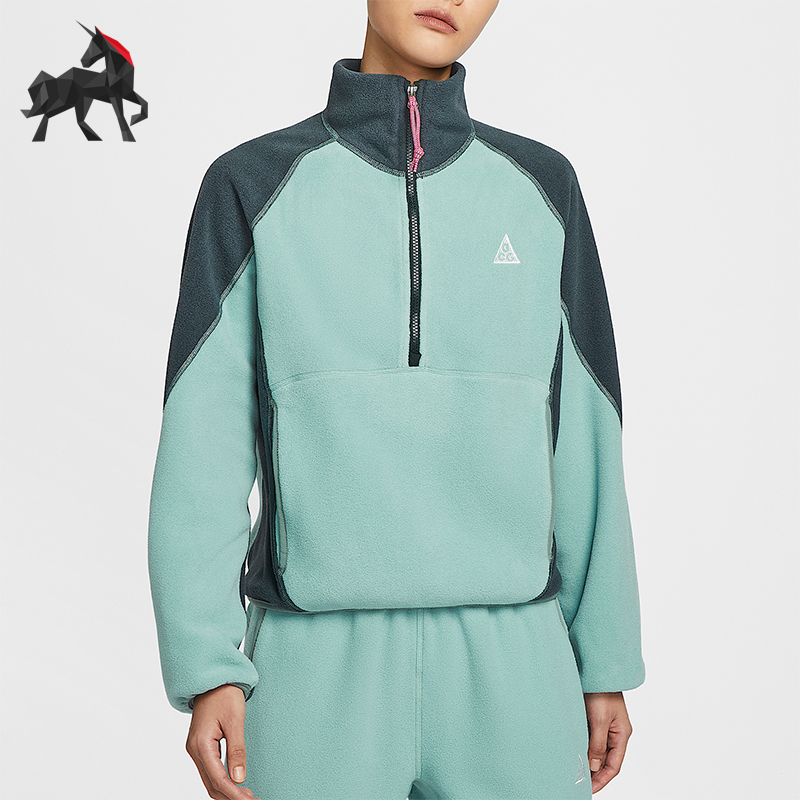 Nike/耐克正品ACG Wolf Tree女士户外摇粒绒宽松卫衣HJ0238-017