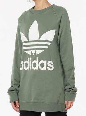Adidas/阿迪达斯正品 三叶草女子OVERSIZED SWEAT休闲卫衣 DH3128
