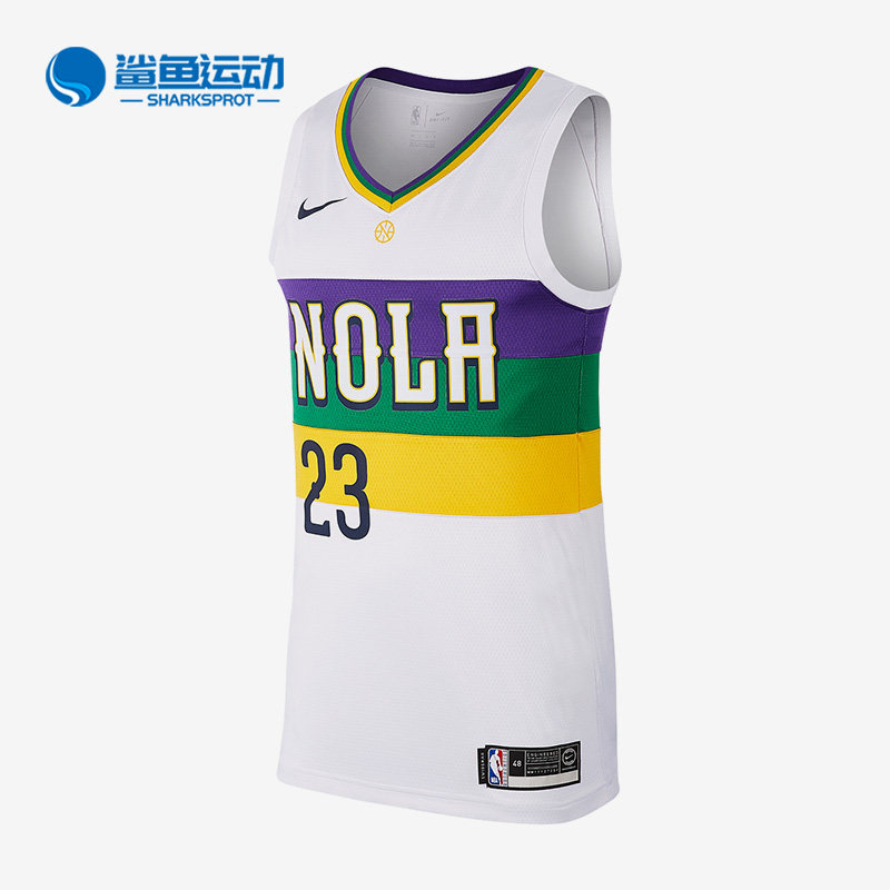 Nike/耐克正品新款透气男子篮球23号运动背心球衣AJ4628-101
