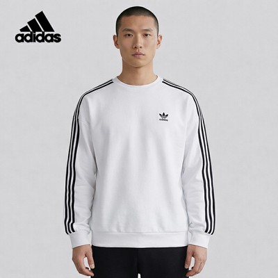 Adidas/阿迪达斯正品三叶草男士圆领套头耐穿运动卫衣KD1834