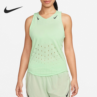 女士跑步运动透气V领无袖 Nike 耐克正品 新款 376 背心FN2505