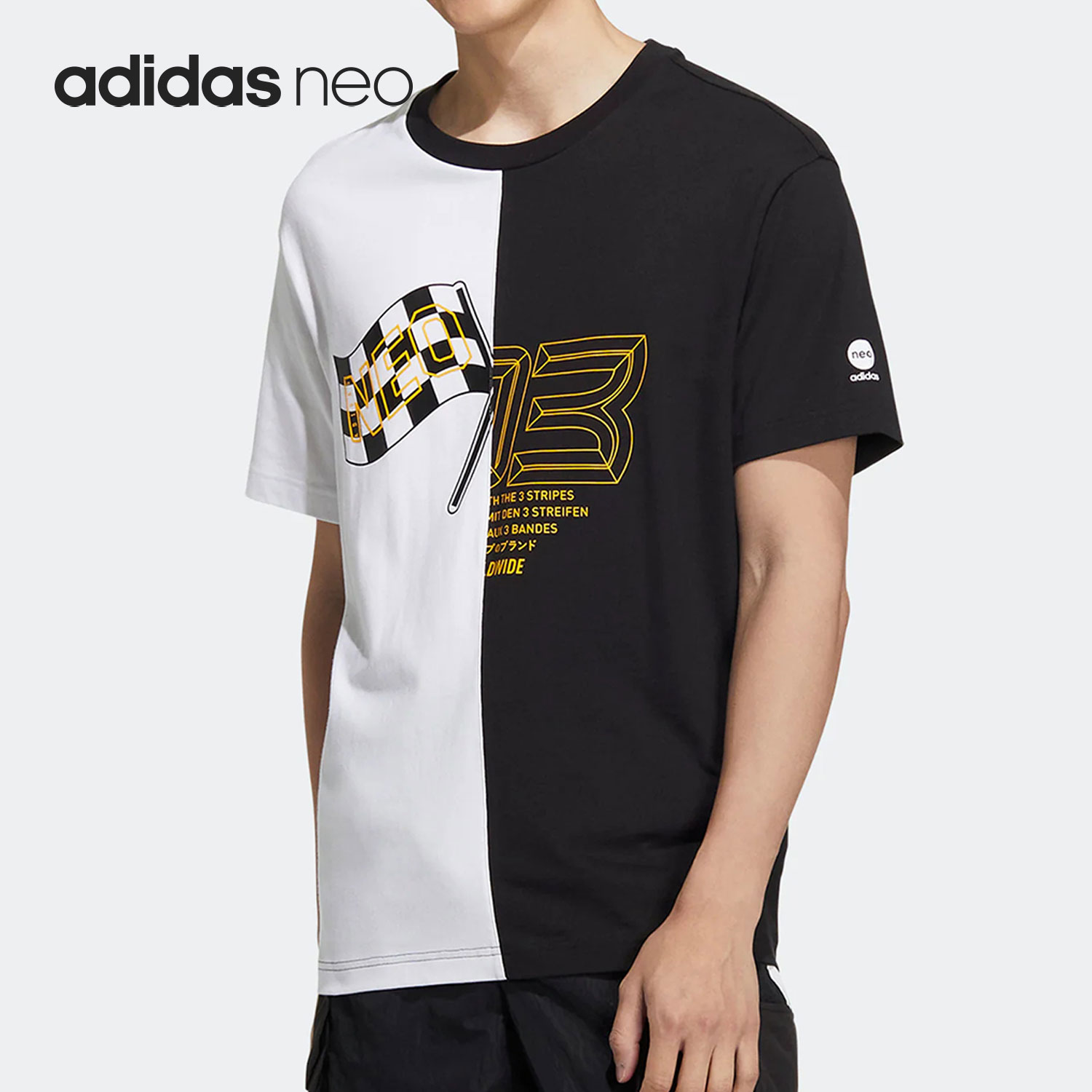 Adidas/阿迪达斯男女运动短袖