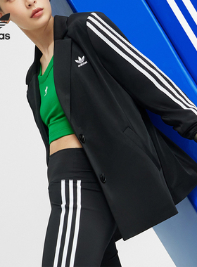Adidas/阿迪达斯正品三叶草女子时尚休闲西装夹克外套IK0440