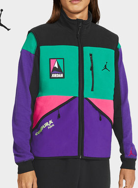 Nike/耐克正品JORDAN男子舒适运动抓绒保暖马甲CW5985-010