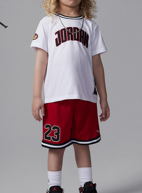 Nike/耐克正品JORDAN小童透气针织休闲套头套装II2533-687