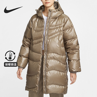 女士拉链户外防风保暖羽绒服HV2752 2025冬季 214 耐克正品 Nike