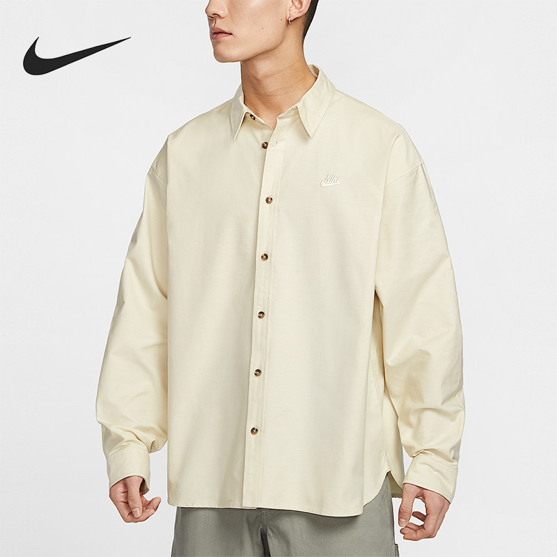 Nike/耐克正品2025秋季款男士日常翻领运动长袖衬衫HM9591-234