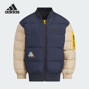 小童保暖飞行员宽松羽绒服JJ5015 新款 Adidas 阿迪达斯正品