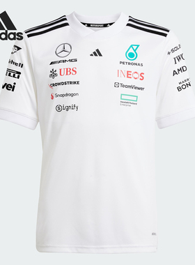 Adidas/阿迪达斯正品2025新款大童圆领透气运动短袖JX5803