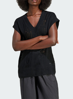 Adidas/阿迪达斯正品三叶草女士针织透气休闲运动背心IW0263