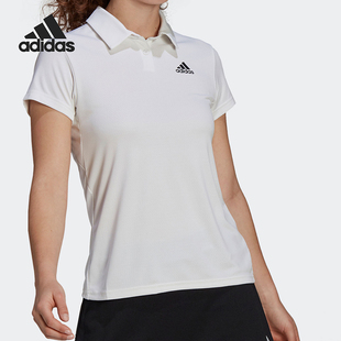 POLO衫 Adidas 女子翻领休闲运动短袖 阿迪达斯正品 GL5804 2021夏季