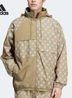 Adidas/阿迪达斯正品neo M MONOGRAM WB 2男子运动梭织夹克HM2040