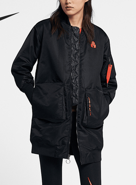 Nike/耐克官方正品休闲女士宽松运动保暖长袖夹克外套BV9000-010