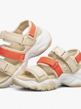 Skechers/斯凯奇 当季新款魔术贴厚底沙滩女子休闲露趾凉鞋