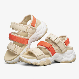 Skechers/斯凯奇 当季新款魔术贴厚底沙滩女子休闲露趾凉鞋