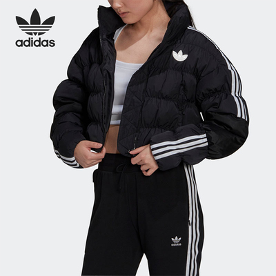 Adidas/阿迪达斯正品SHORT SYNTHETIC女士运动宽松棉服GU1770