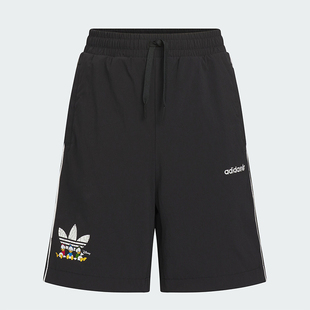 三叶草儿童运动简约休闲短裤 JM7298 阿迪达斯正品 Adidas