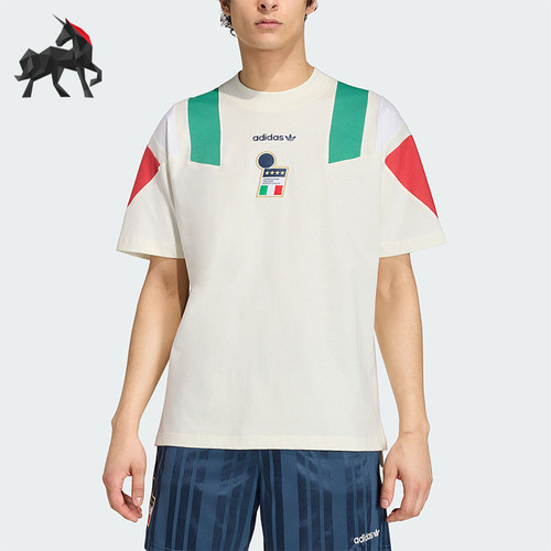 Adidas/阿迪达斯正品ITALY EQT T-SHIRT男经典足球短袖T恤KG2597