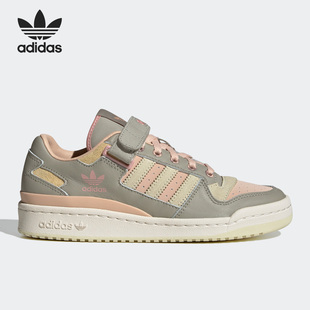 W女子休闲板鞋 Adidas LOW 三叶草FORUM HQ4593 阿迪达斯正品