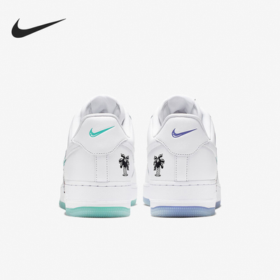 Nike/耐克官方正品AirForce1新款男女白绿色休闲板鞋CI5545-100