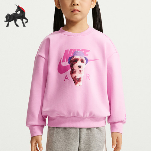 Nike/耐克正品Sun Pup婴童印花圆领长袖加绒卫衣JF0248-621