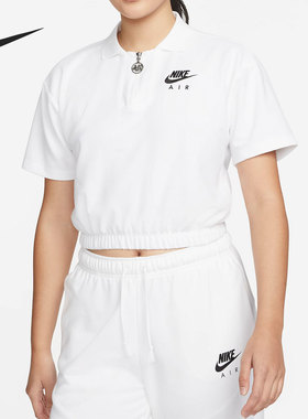 Nike/耐克官方正品当季新款女子运动训练翻领短袖DM6465-100