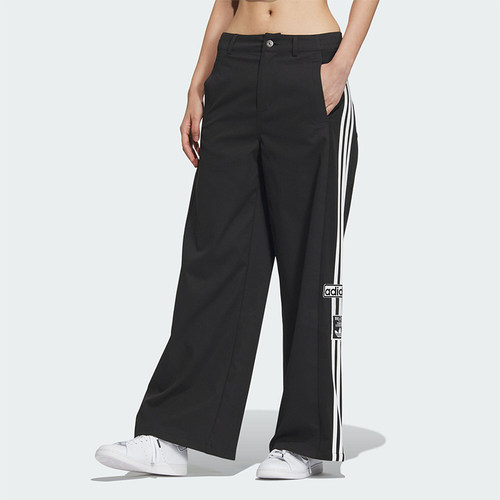 Adidas/阿迪达斯正品三叶草女子时尚侧开排扣运动长裤IX6686