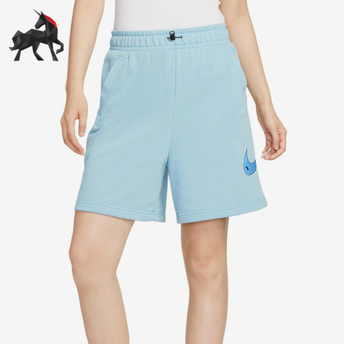 Nike/耐克正品女子运动针织透气休闲经典透气五分短裤DM6750-494