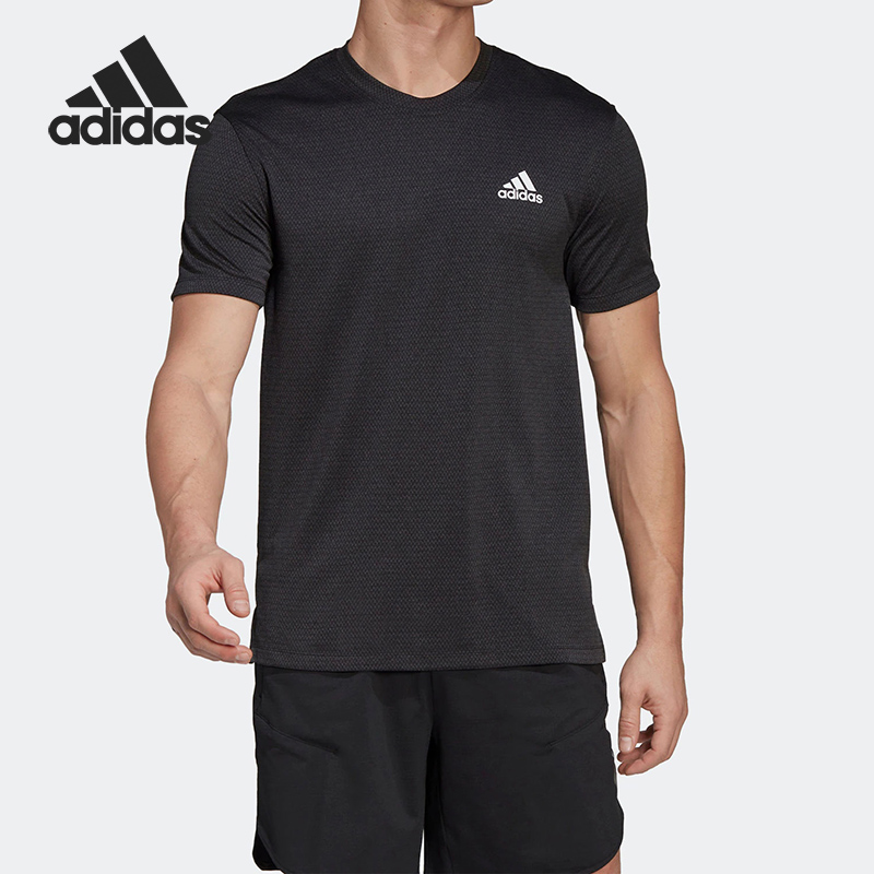 阿迪达斯男子运动透气短袖