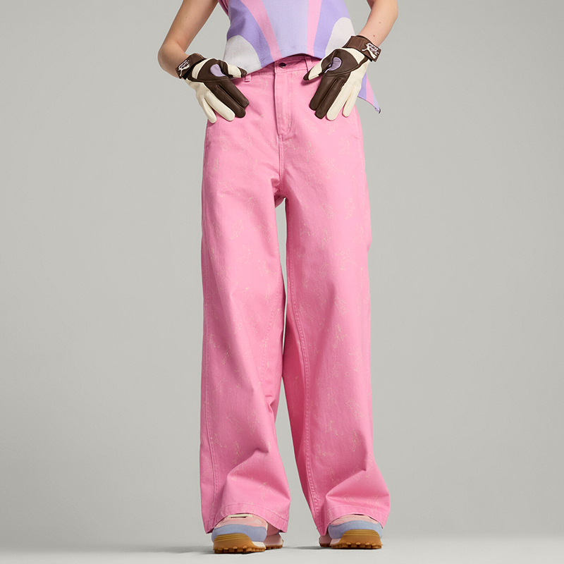 Puma/彪马正品KIDSUPER女士宽松休闲图案休闲长裤626707-48