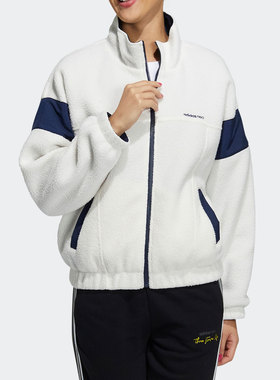 Adidas/阿迪达斯 正品Neo  女子双面穿毛绒夹克外套H18567
