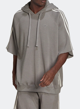 Adidas/阿迪达斯正品春季三叶草男子休闲运动短袖卫衣 HC3825