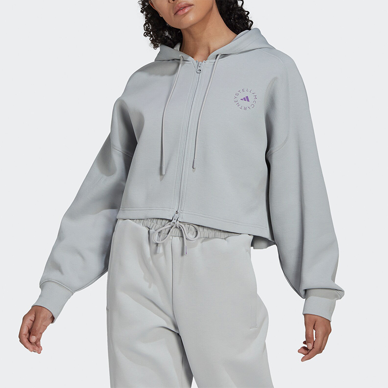 阿迪达斯女士连帽外套