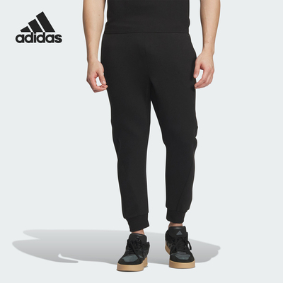 阿迪达斯男士休闲针织九分裤