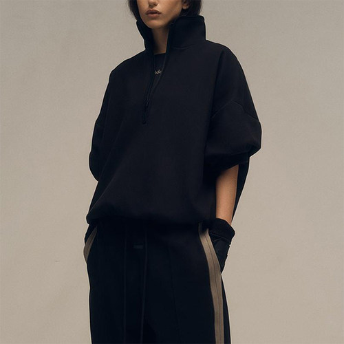 Adidas/阿迪达斯正品运动男女同款半拉链宽松卫衣套头卫衣IS5318