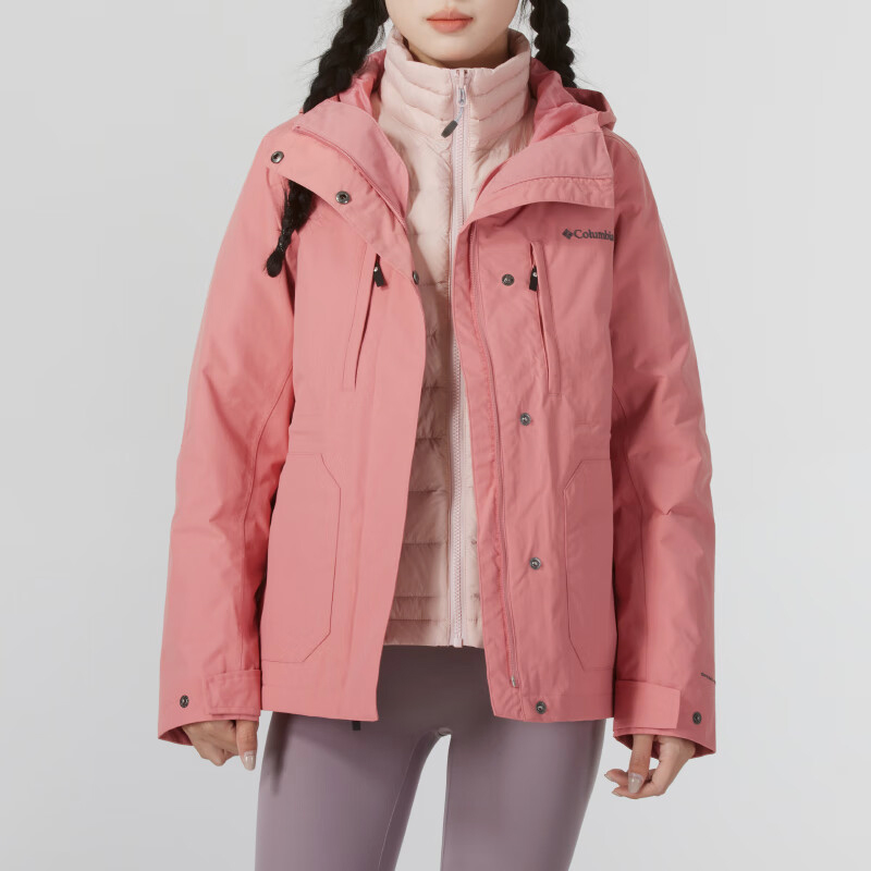 哥伦比亚女士三合一时尚冲锋衣