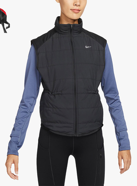 Nike/耐克正品新款女士立领保暖跑步运动棉马甲FB7538-010