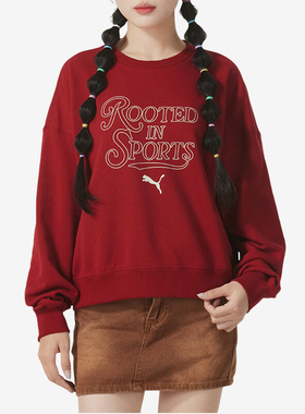 Puma/彪马官方正品TEAM CC Crew TR W女士训练运动圆领套头卫衣