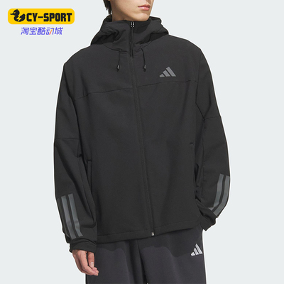Adidas/阿迪达斯正品V SFT SHELL JK2男女宽松运动连帽外套KF5224