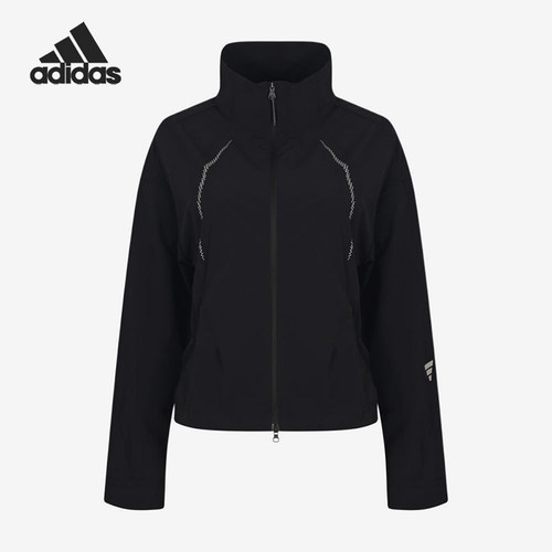 Adidas/阿迪达斯正品女士针织立领拉链长袖夹克外套LD8814