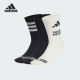 3P男女运动中筒袜子三双装 Adidas MNDO JJ2689 阿迪达斯正品