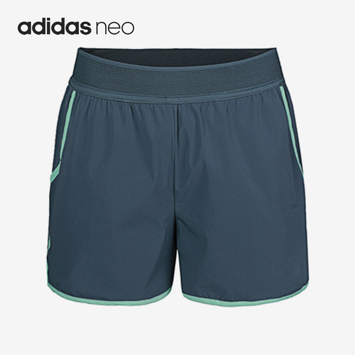 Adidas/阿迪达斯正品neo女士透气复古松紧跑步复古运动短裤FN6515