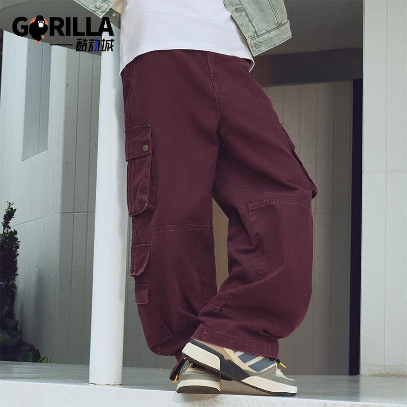 Adidas/阿迪达斯正品三叶草男士经典潮流休闲宽松梭织长裤IA7507